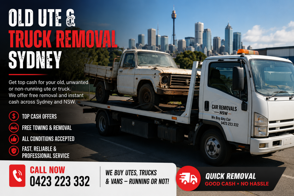 Old Ute & Truck Removal Sydney